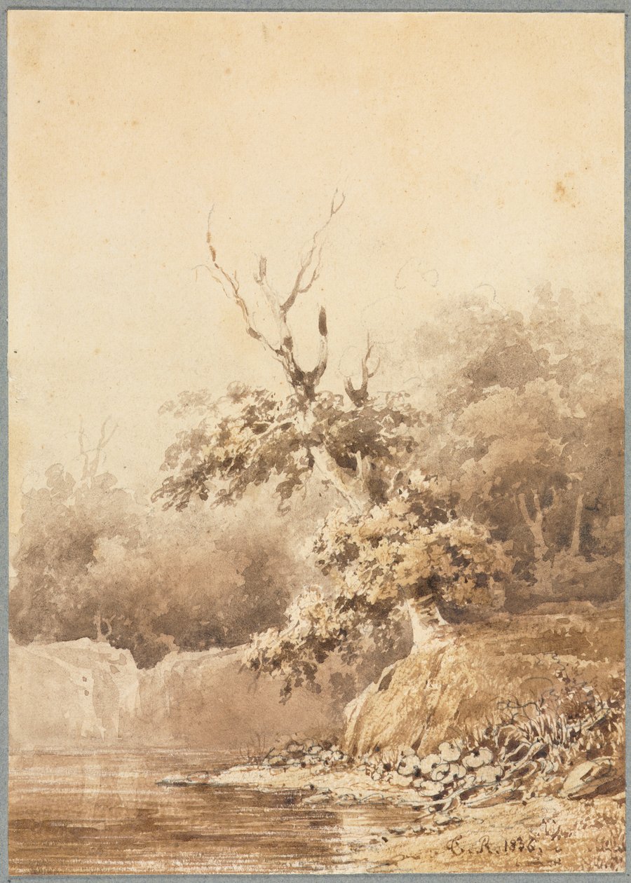 Landscape by Pierre Etienne Theodore Rousseau