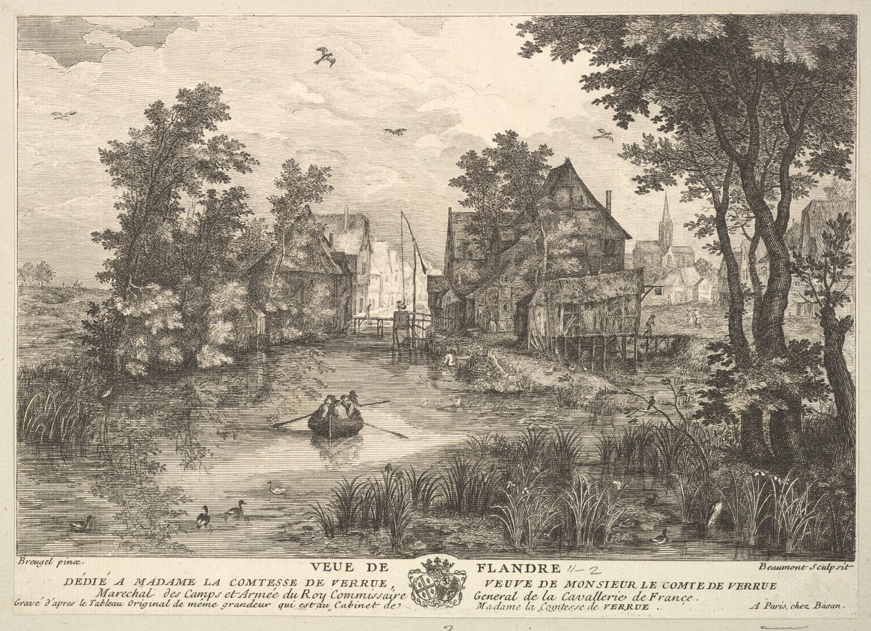 View of Flanders Veue de Flandre after the painting in the collection of Madame la Comtesse by Pierre Francois Beaumont