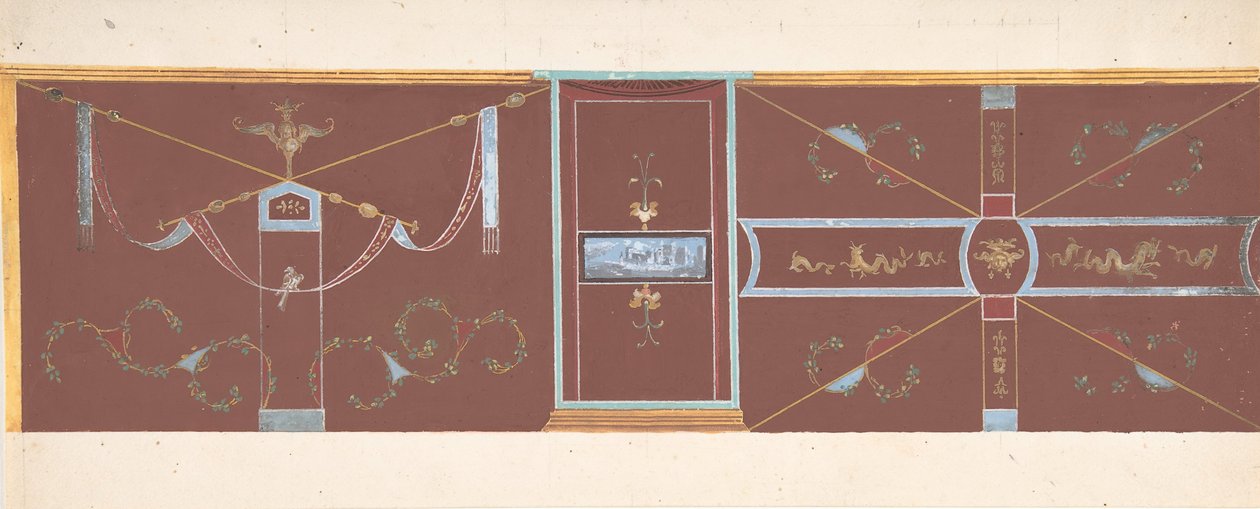 Design for Wall Decoration by Pierre Francois Leonard Fontaine