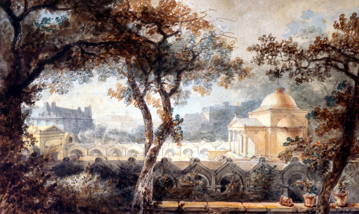 Expiatory Chapel of Louis XVI in Paris, c.1830 by Pierre Francois Leonard Fontaine