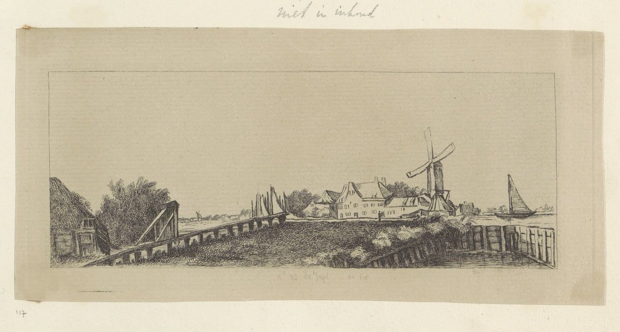 Landscape with a Wooden Bridge and Mill by Pierre François Basan (workshop of)