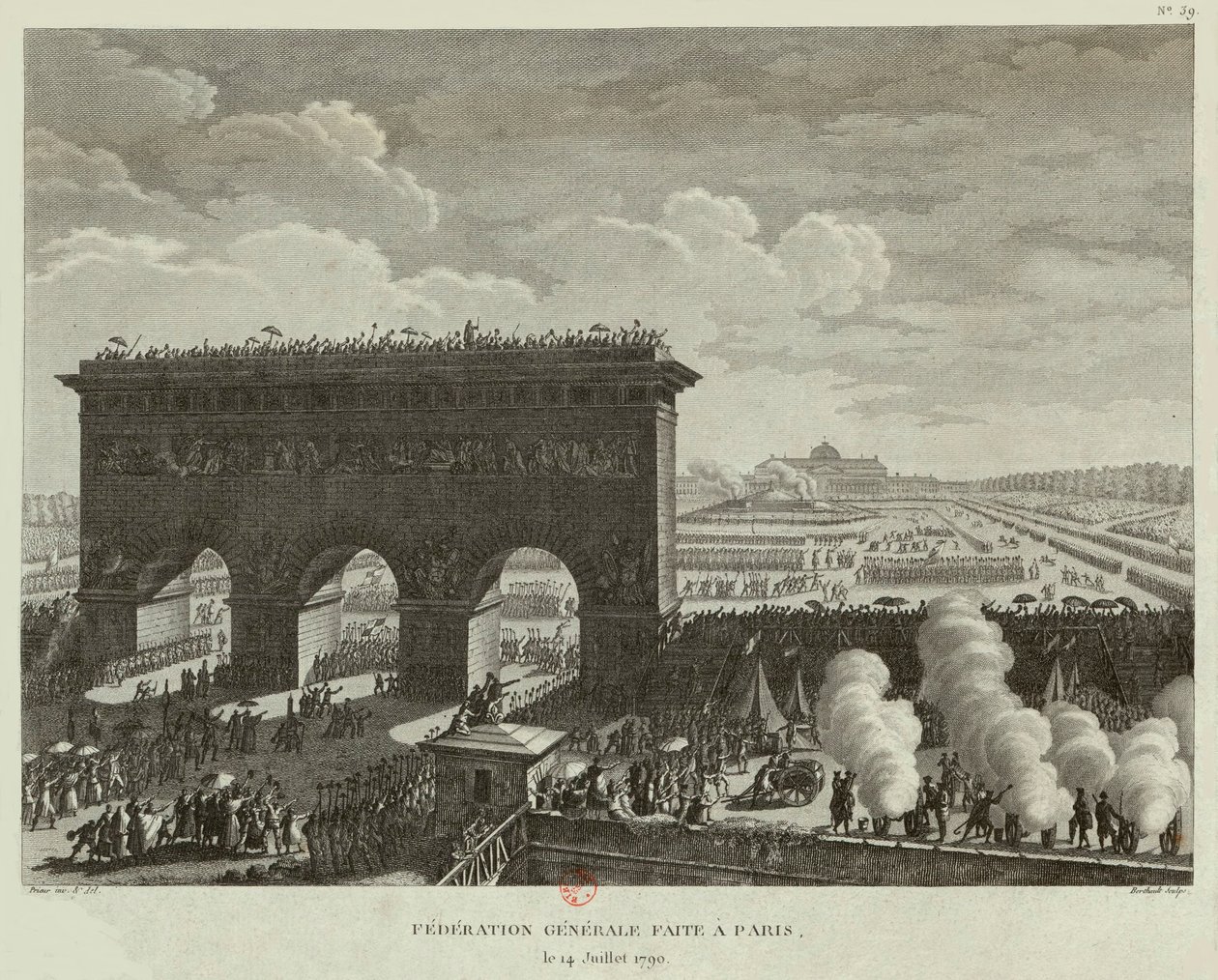 General Federation Held in Paris on July 14, 1790 by Pierre Gabriel Berthault
