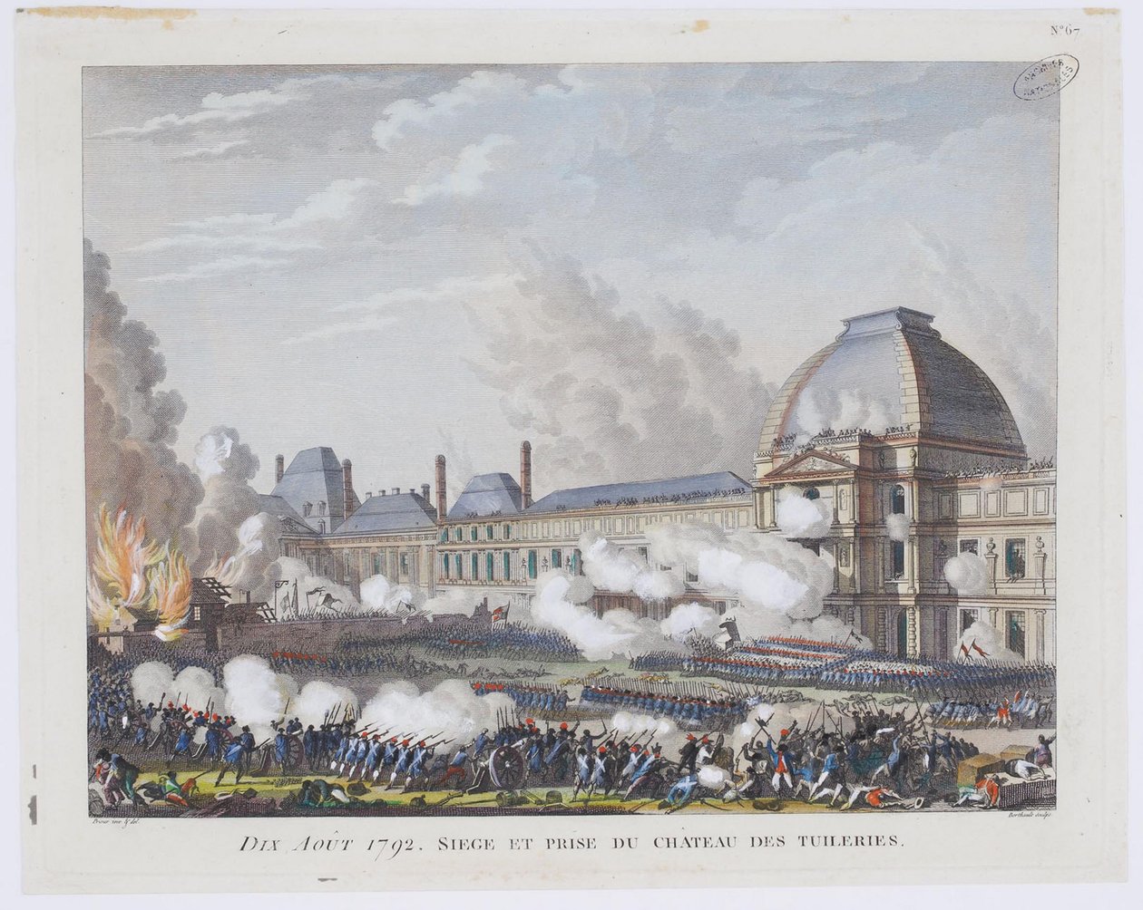 The Storming of the Tuileries Palace on 10 August 1792 by Pierre Gabriel Berthault