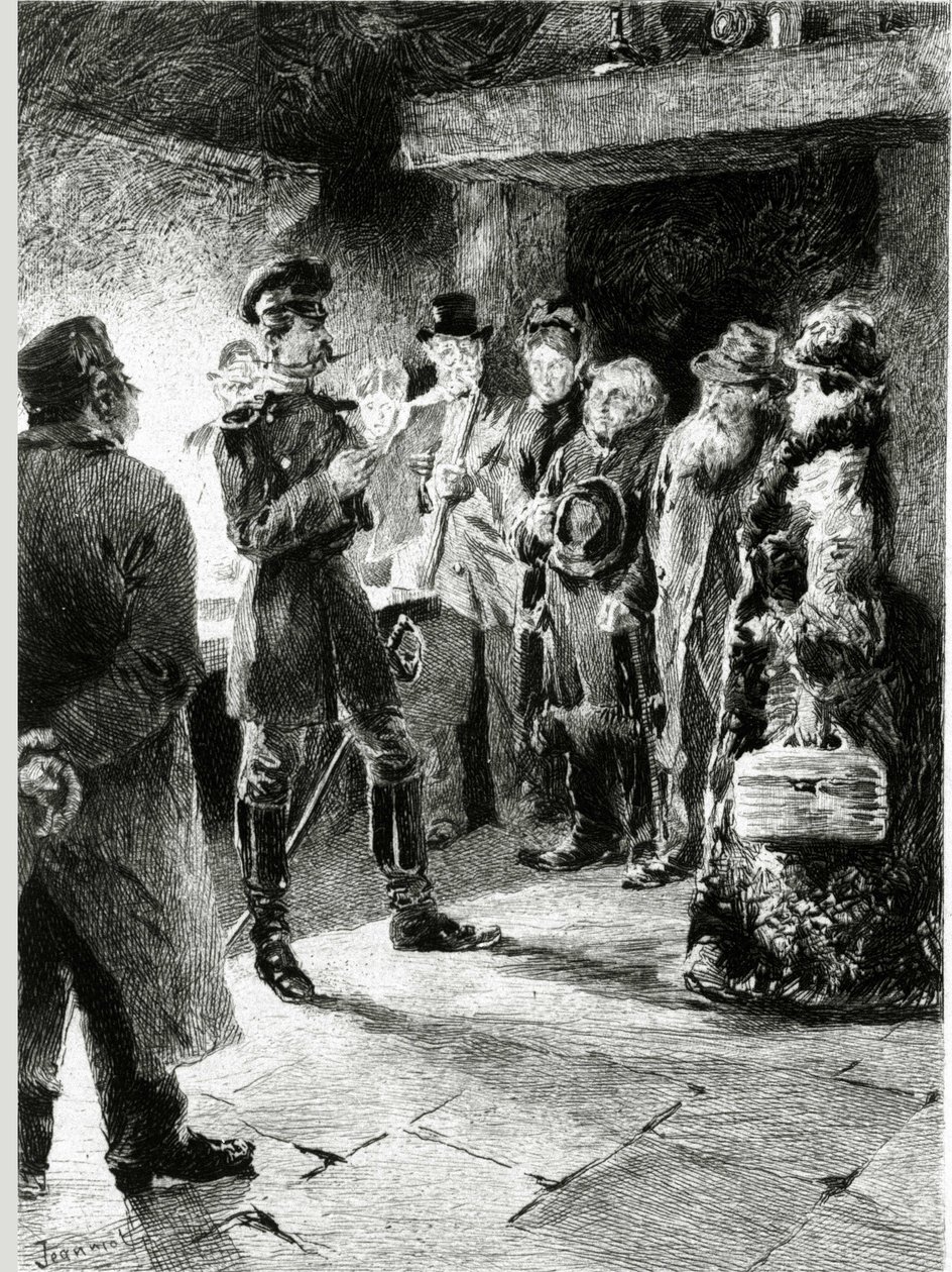 A German Officer Asks Boulle de Tallow in Exchange for the Freedom of All the Passengers Who Have Been Arrested in the Diligence. In 