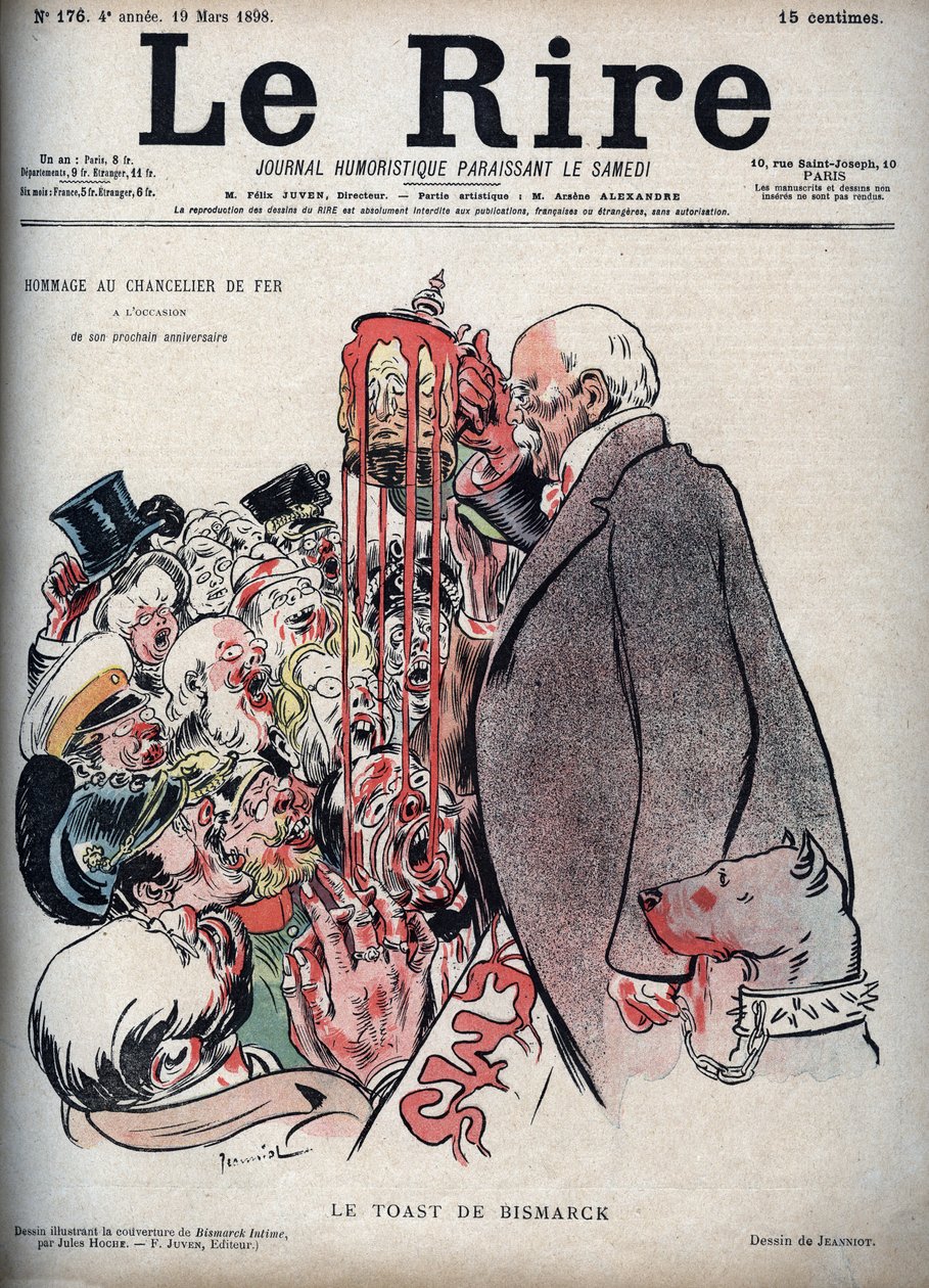 The toast by Otto Von Bismarck - drawing for 