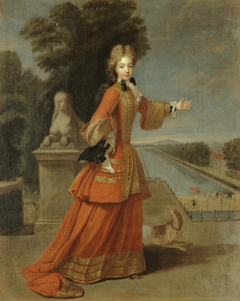 Portrait of Marie Adélaïde of Savoy, Duchess of Burgundy by Pierre Gobert