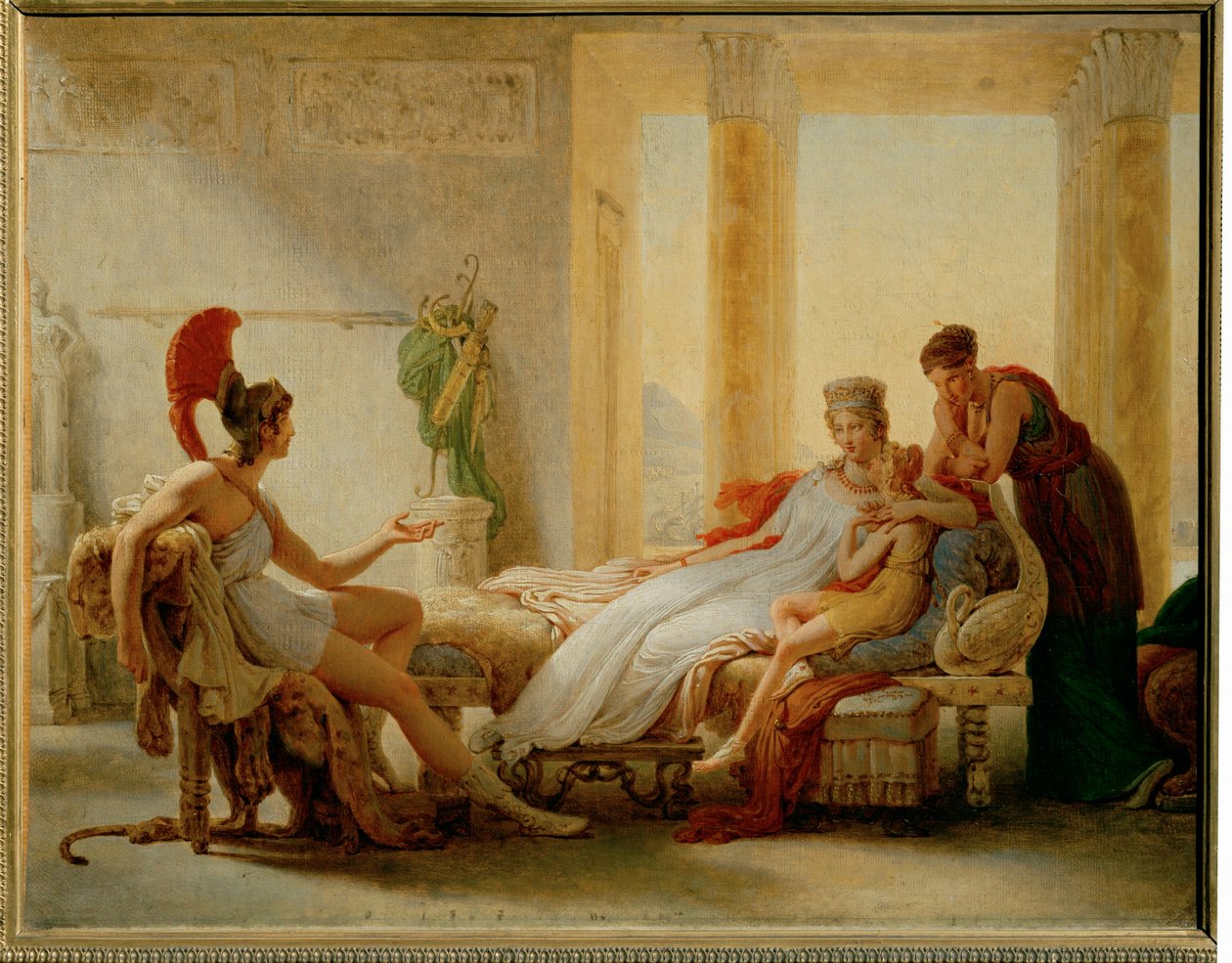 Aeneas and Dido, Sketch for a Larger Oil by Pierre Guérin
