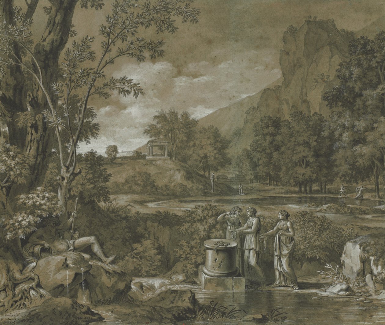 Classical Landscape by Pierre Henri de Valenciennes
