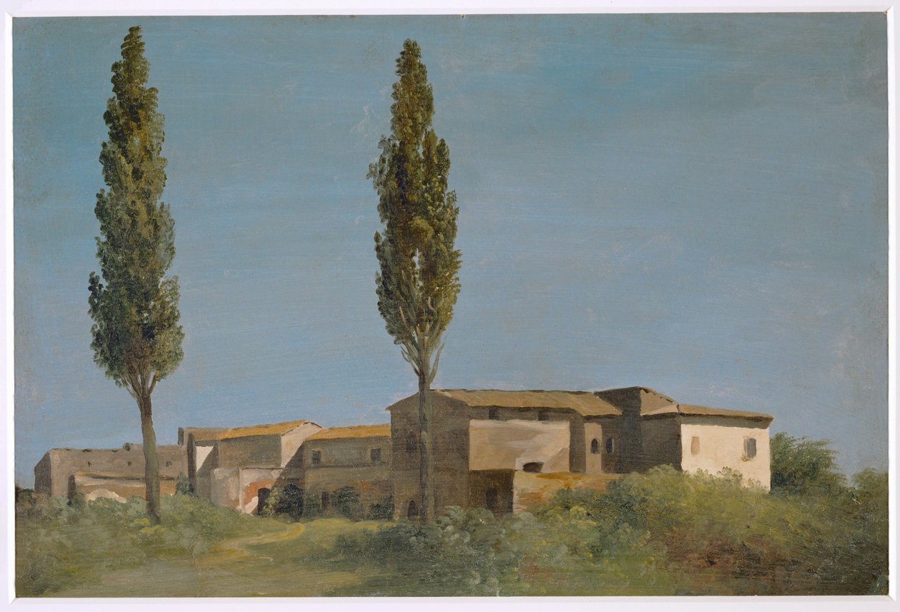 Factory at the Villa Farnese: The Two Poplars by Pierre Henri de Valenciennes