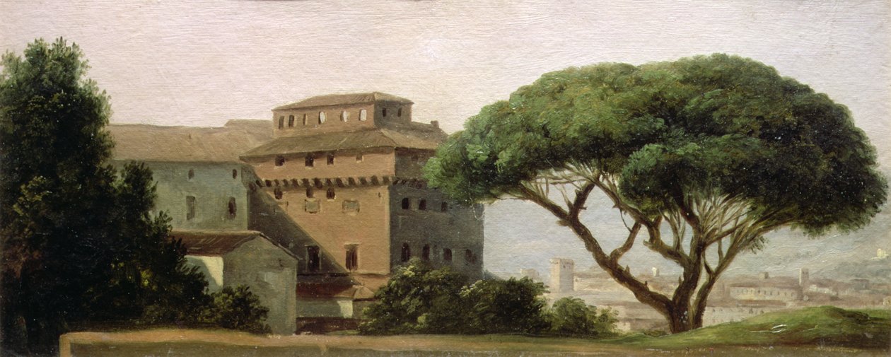 View of the convent of Ara Coeli: the umbrella pine by Pierre Henri de Valenciennes