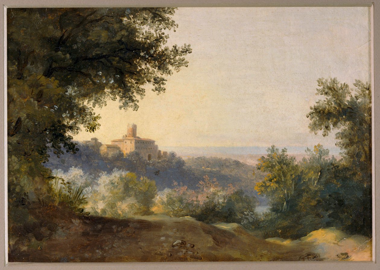 View of Nemi by Pierre Henri de Valenciennes