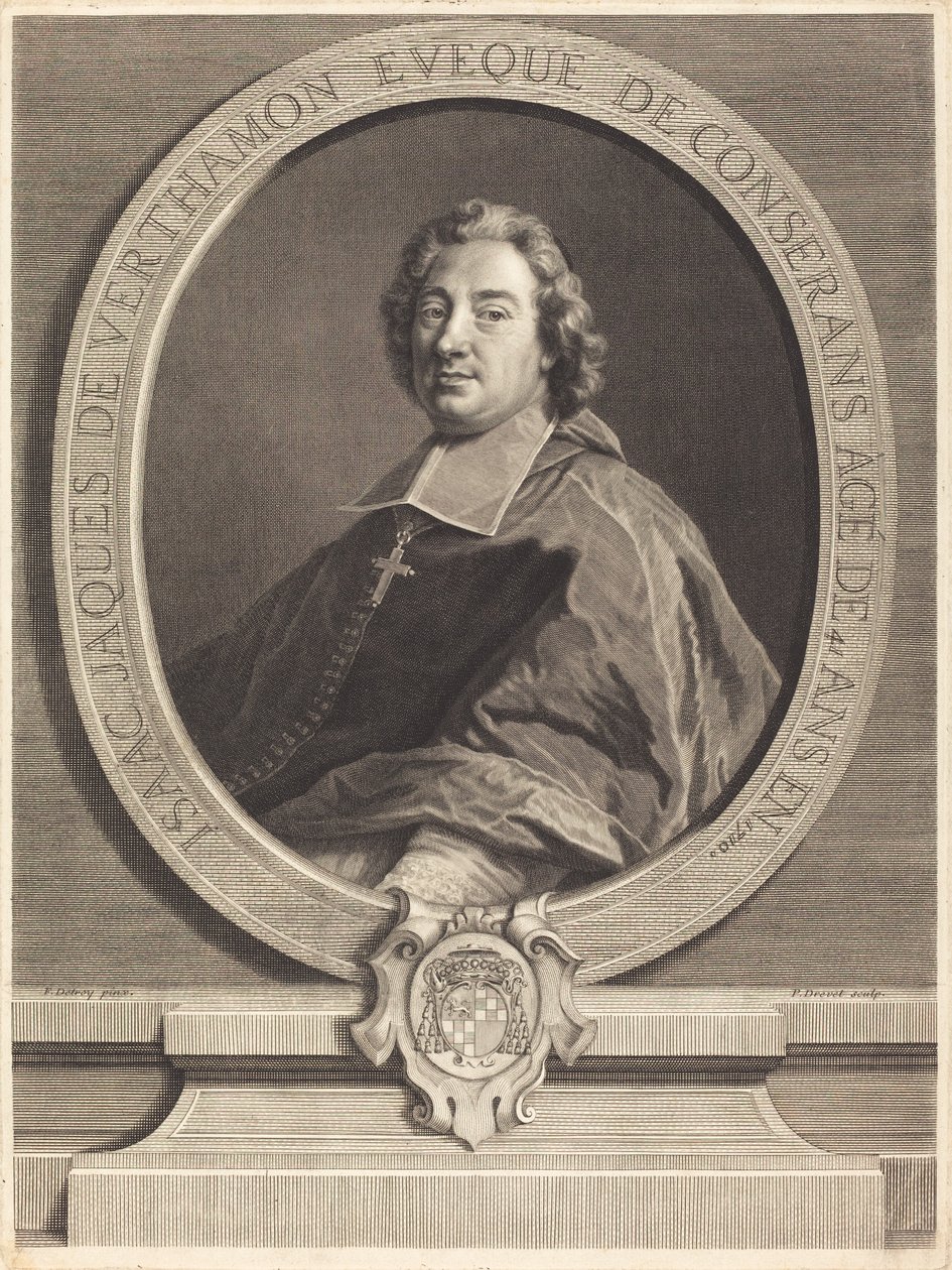 Isaac-Jacques de Verthamon by Pierre Imbert Drevet after François de Troy