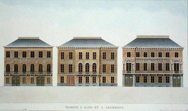 Houses at Ghent and Grammont, Belgium, from 