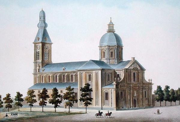 Church of St. Pierre at Ghent, from Choix des Monuments, Edifices et Maisons les plus remarquables du Royaume des Pays-Bas by Pierre Jacques Goetghebuer, published 1827 by Pierre Jacques Goetghebuer