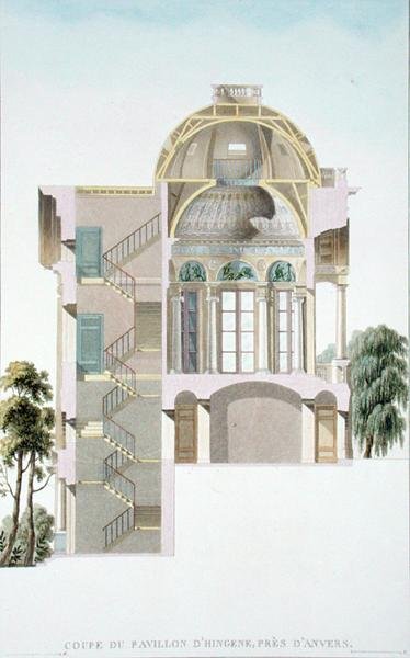 Cross Section of the Pavilion of Hingene, near Anvers, from 