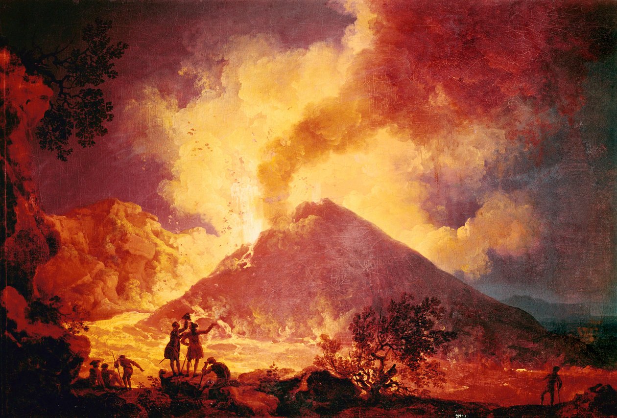 Eruption of Mount Vesuvius, Italy by Pierre Jacques Volaire