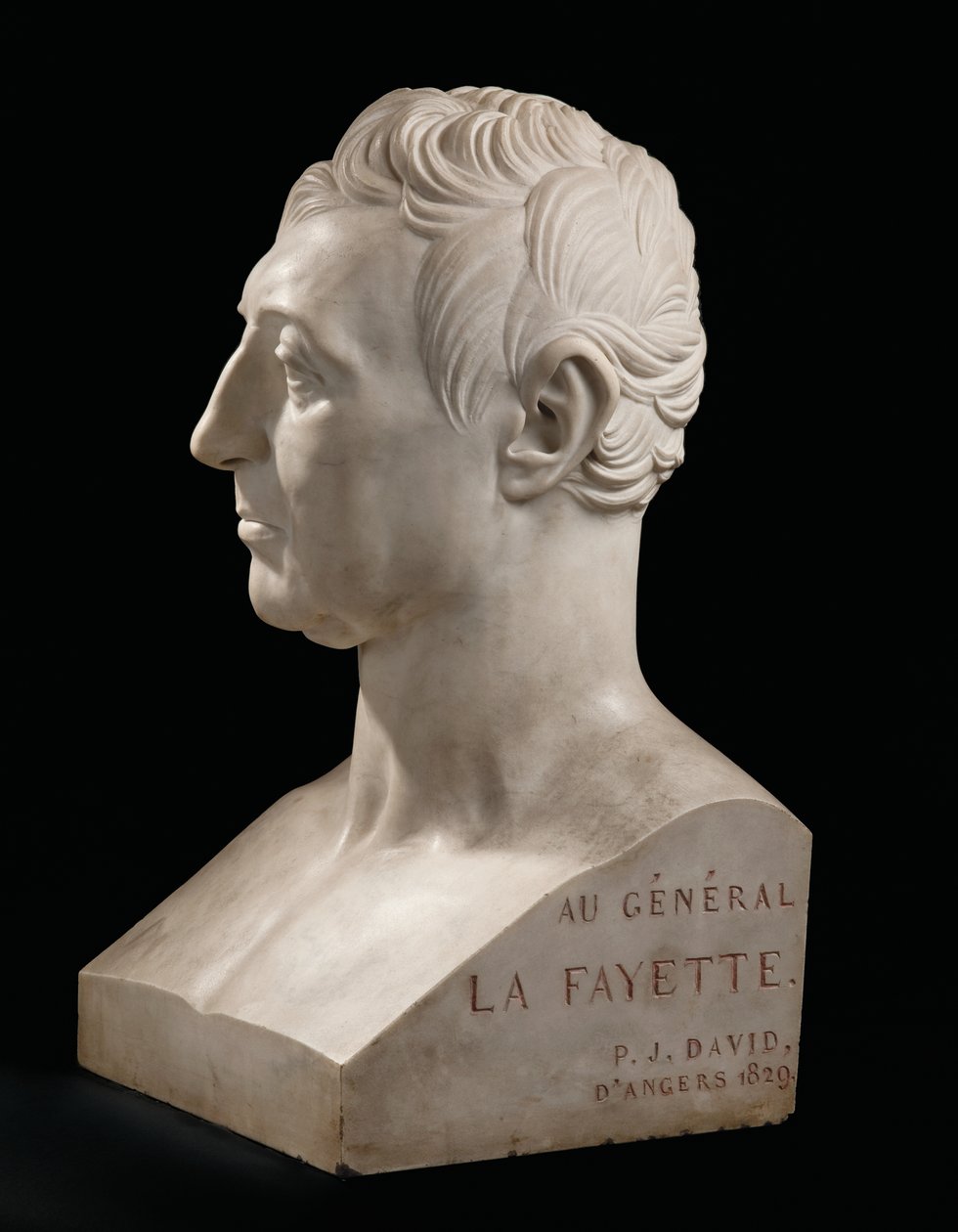 Bust of Marie-Joseph-Gilbert du Motier, marquis de La Fayette by Pierre Jean David dAngers