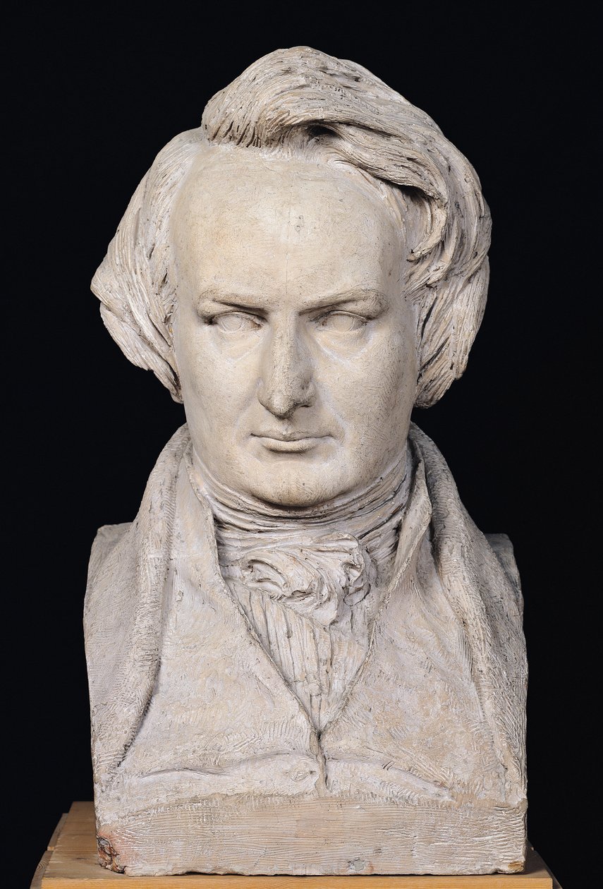 Bust of Victor Hugo aged 35 by Pierre Jean David d