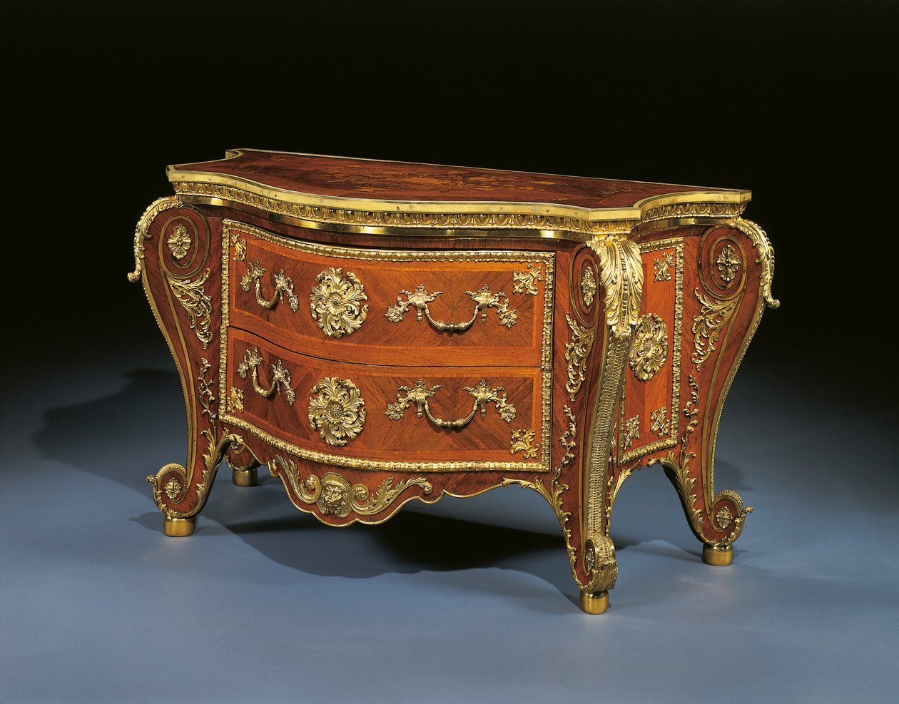 George III Bombe Commode by Pierre Langlois