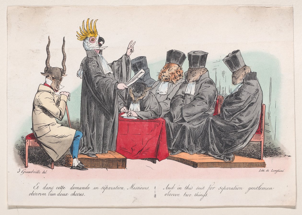 And in this suit for separation, gentlemen, observe two things by Pierre Langlumé