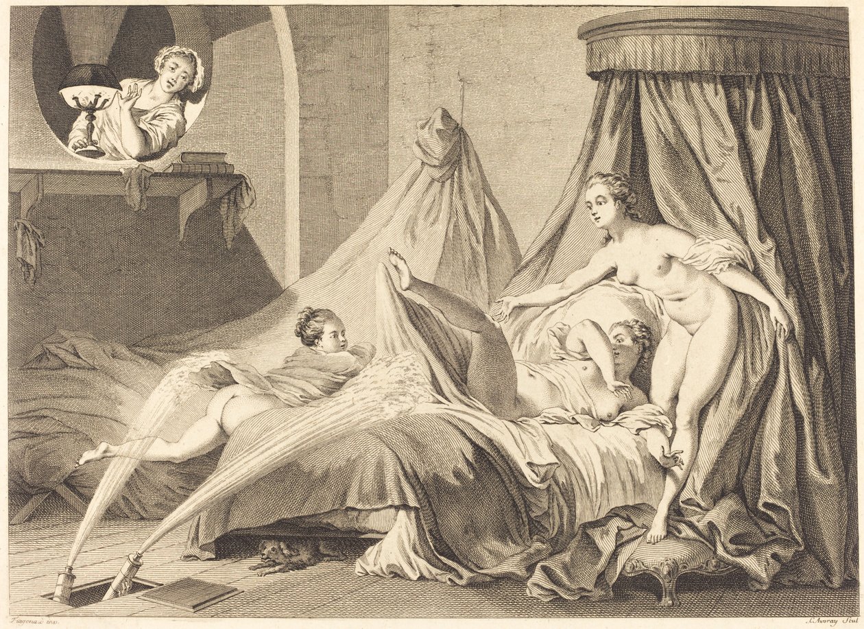 The Waterworks by Pierre Laurent Auvray after Jean Honoré Fragonard