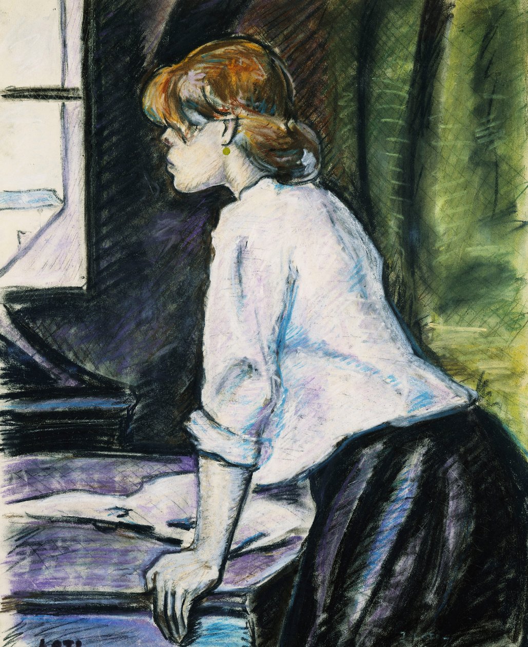 Girl at a Window by Pierre Loti