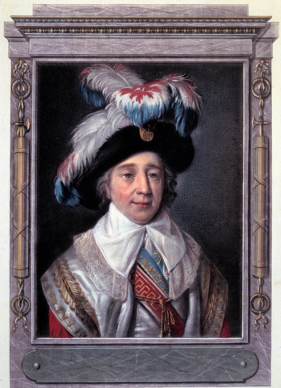 French Revolution: Portrait of Paul de Barras, French politician. Engraving by Alix Pierre Michel by Pierre Michel Alix