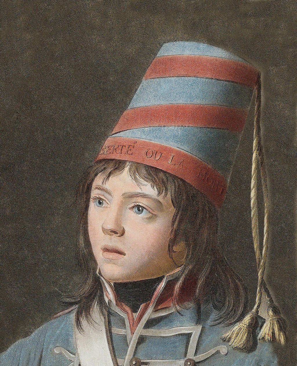 Joseph Bara (1779-1793) - Joseph Bara or Barra (1780-1793) is a hero child of the French Revolution who fought in Vendee for the Republic. Engraving by Pierre Michel Alix by Pierre Michel Alix