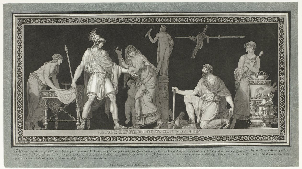 Officer Apologizes to Philopoemen by Pierre Michel Alix