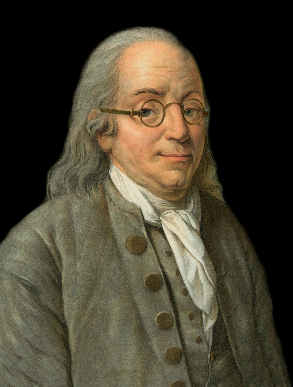 Portrait of Benjamin Franklin (1706-1790), American physicist