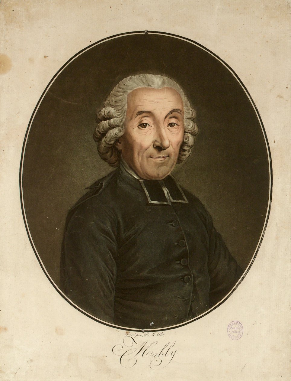 Portrait of Gabriel Bonnot de Mably by Pierre Michel Alix