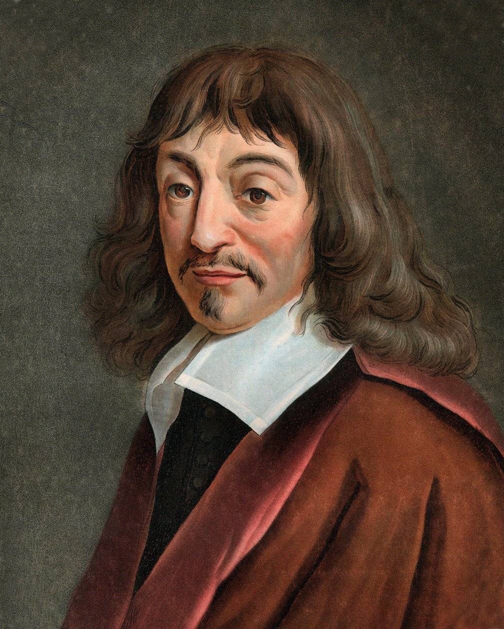 Portrait Of Rene Descartes By Pierre Michel Alix