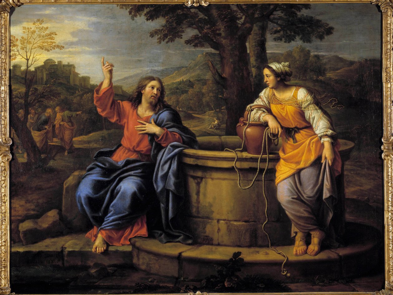 Jesus and the Samaritan by Pierre Mignard