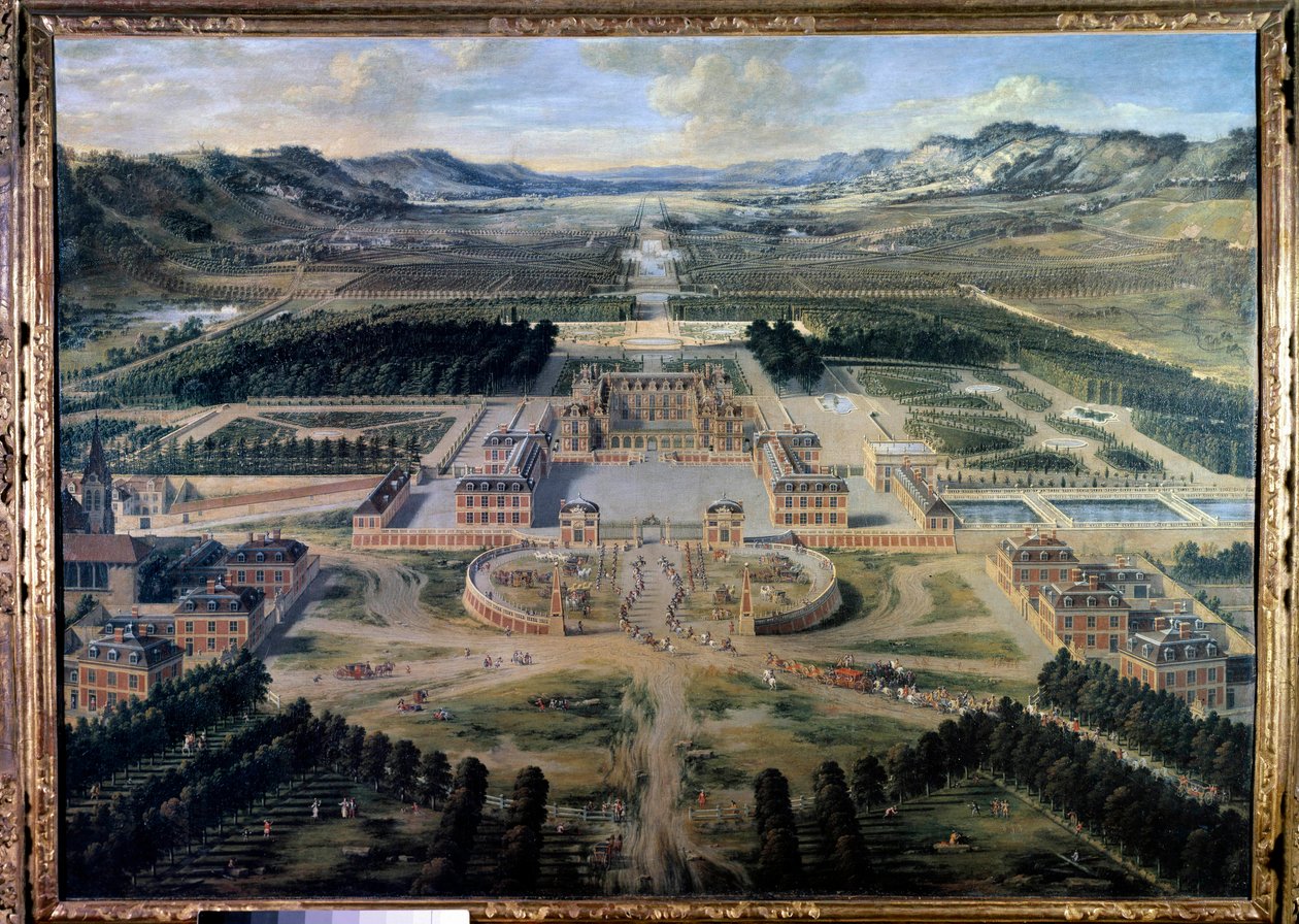 View of the Castle and Gardens of Versailles, Taken from Paris Avenue in 1668 by Pierre Patel