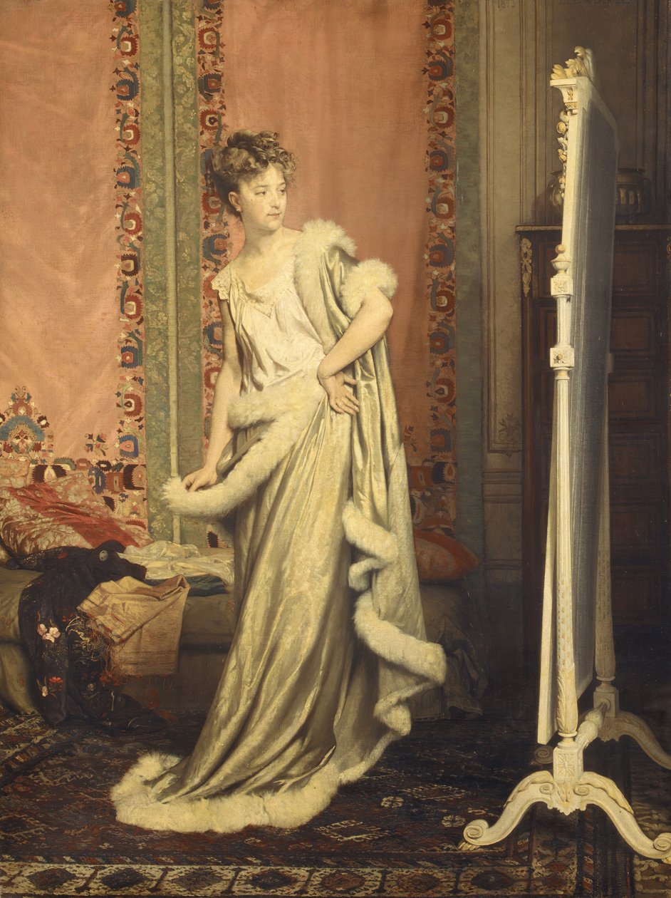 Before the Mirror by Pierre Paul Lêon Glaize