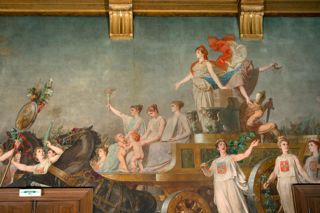 The Triumph of the Republic (fresco) by Pierre Paul Lêon Glaize