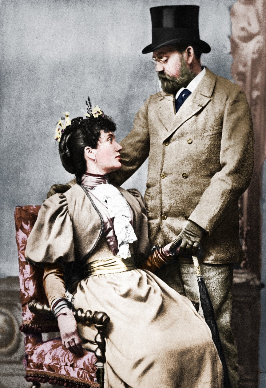 Emile Zola and Jeanne Rozerat, c1890, 1939 by Pierre Petit