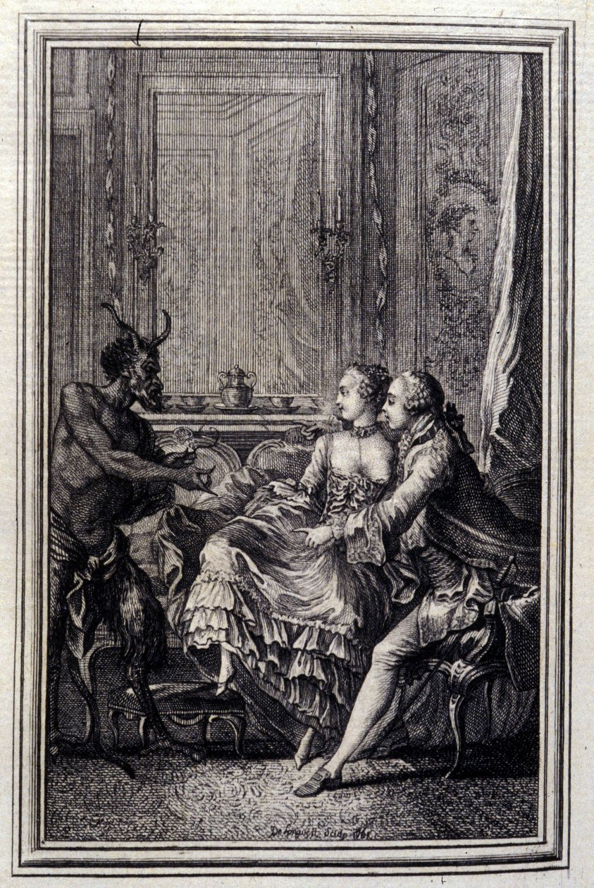 La Thing impossible - in “Tales et nouvelles en vers” by Jean La Fontaine. 1776. Illustration by P.P. Choffard by Pierre Philippe Choffard