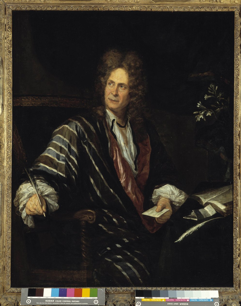 Man Sitting or Portrait of Man in Silk Clothing by Pierre Puget