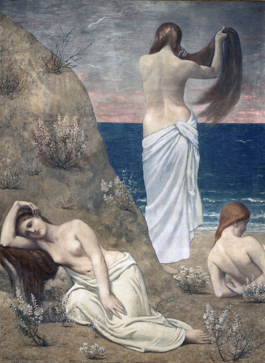 Young Girls by the Sea by Pierre Puvis de Chavannes