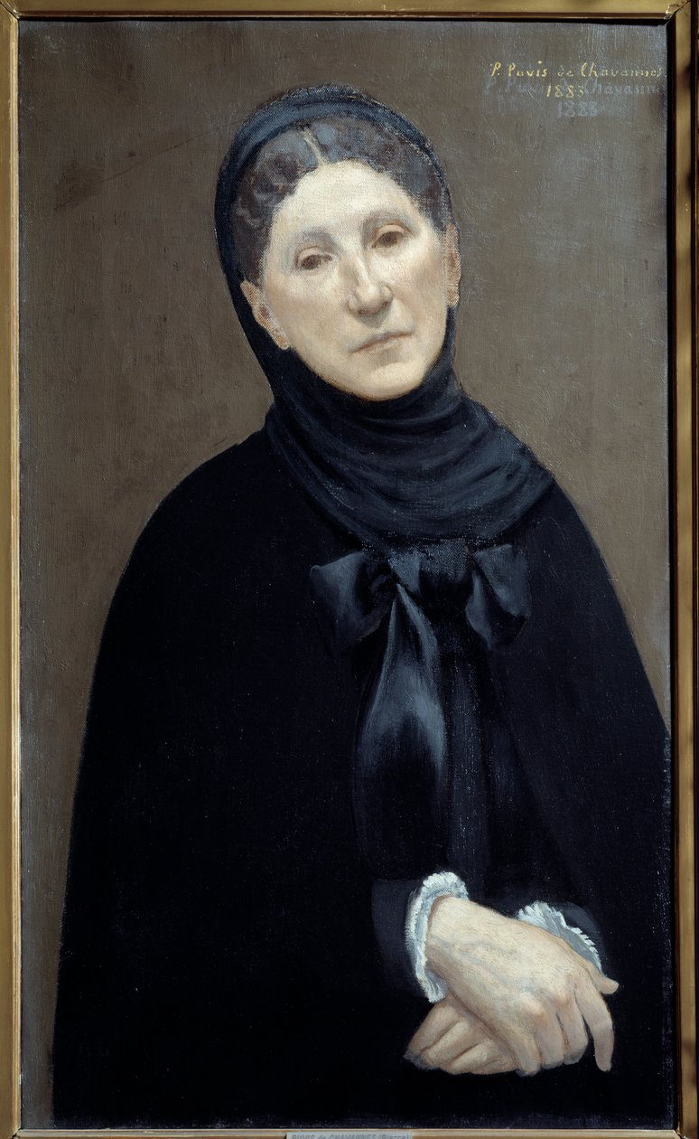 Portrait of Princess Marie Cantacuzene, Woman of the Artist by Pierre Puvis de Chavannes