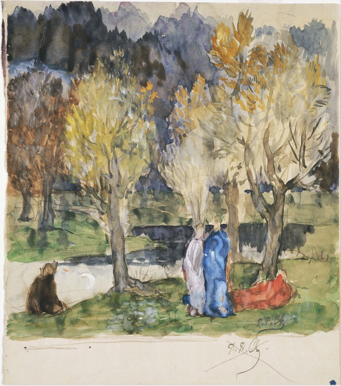 Sacred Grove by Pierre Puvis de Chavannes