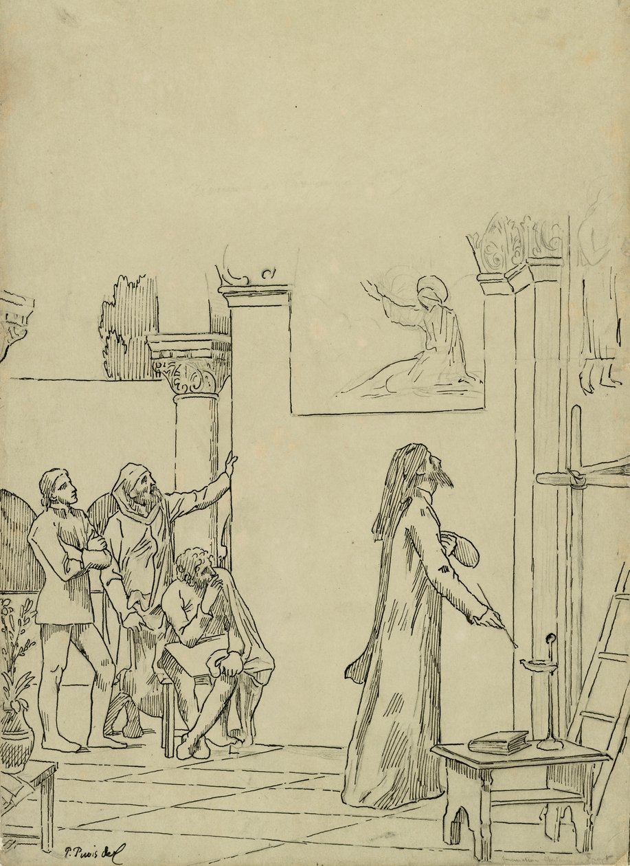 Study by Pierre Puvis de Chavannes
