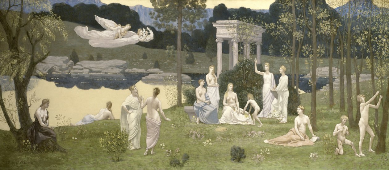 The Sacred Grove, Beloved of the Arts and the Muses by Pierre Puvis de Chavannes
