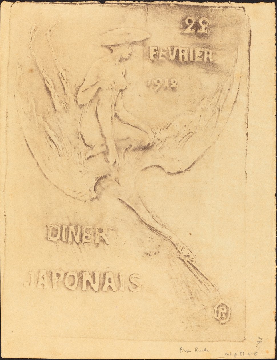 Woman and Bird, 22 February 1912, Japanese Dinner by Pierre Roche