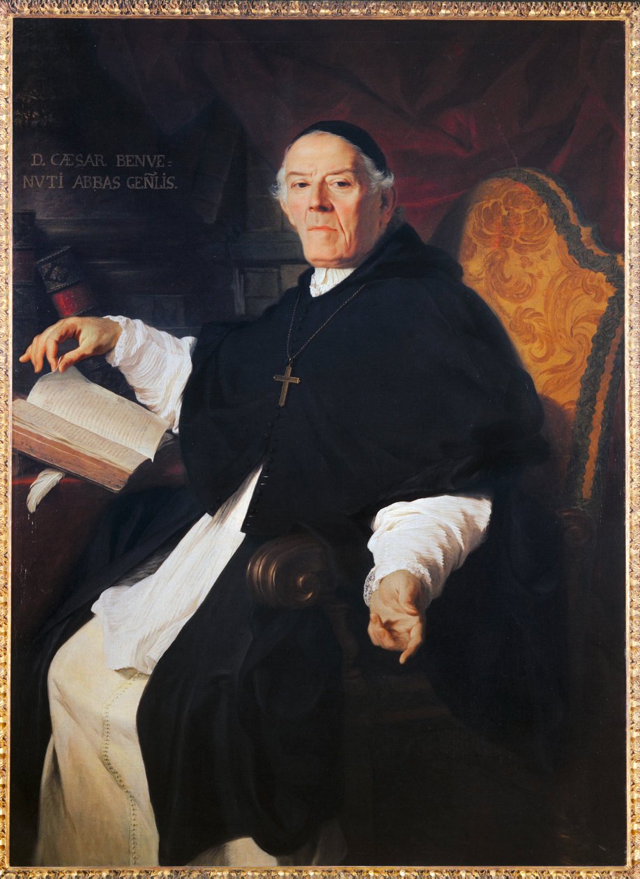 Don Cesare Benvenuti, Abbot General of the Congregation of Canons of Latran by Pierre Subleyras