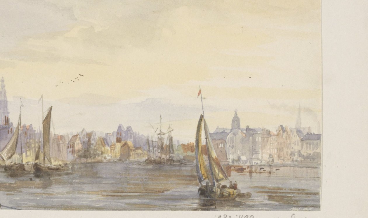 View of a City by the Water by Pierre Tetar van Elven