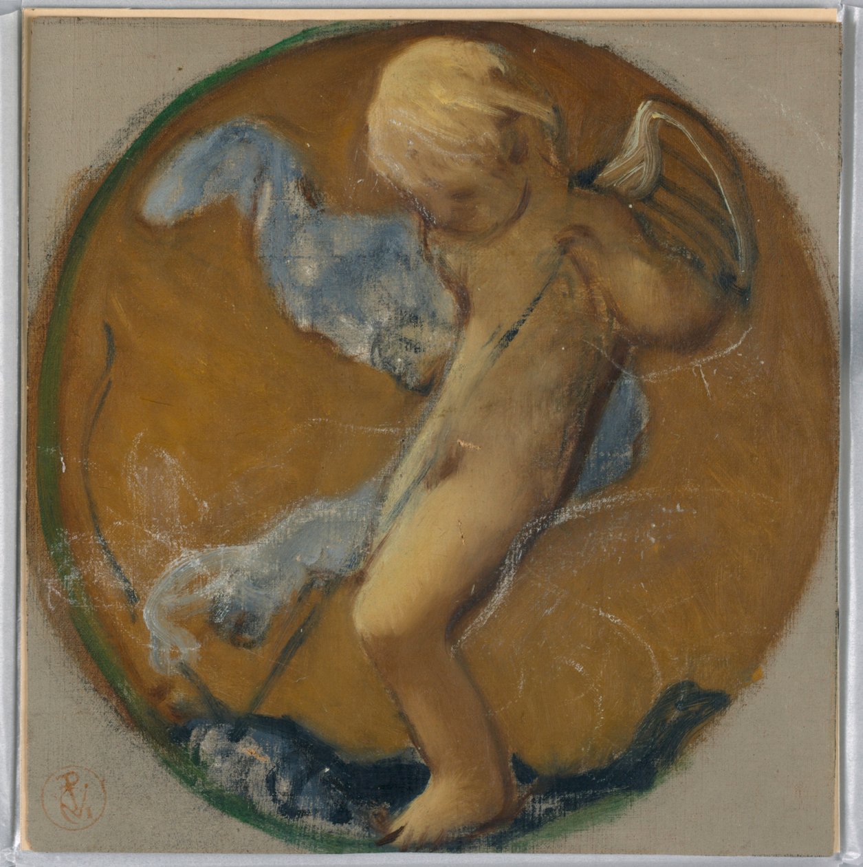 Study for Roundel with Putto by Pierre Victor Galland