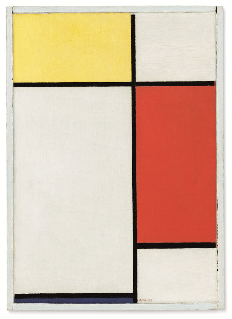 Composition: No. II, With Yellow, Red and Blue by Piet Mondrian