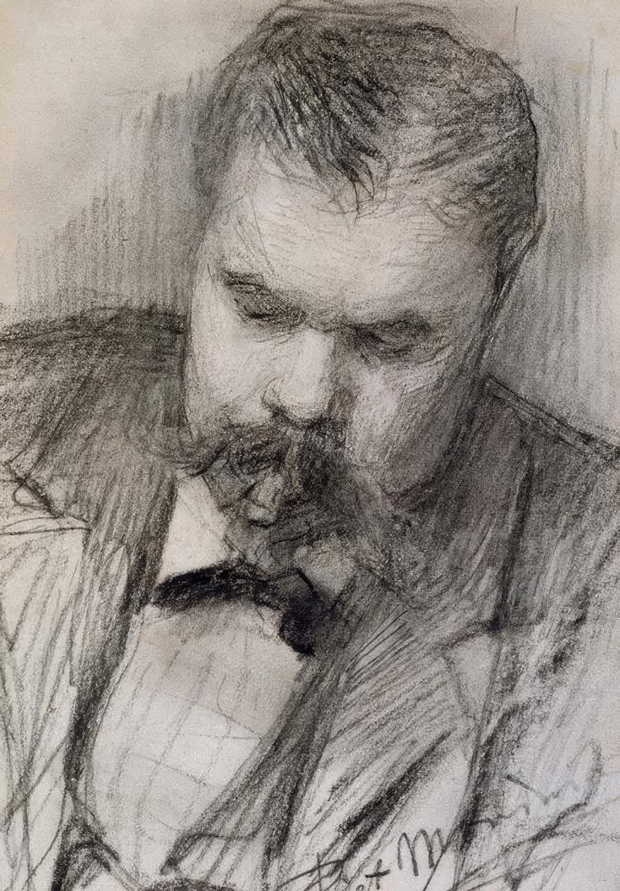 Portrait of Frits Mondrian, 1898 by Piet Mondrian